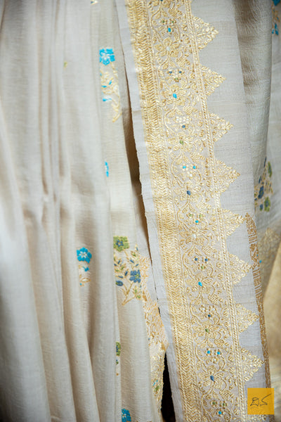 Himaja Banarasi Tussar Silk Handwoven Saree