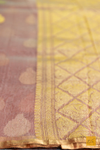 Bhairavi- Red Banarasi Tissue Organza Handwoven Saree