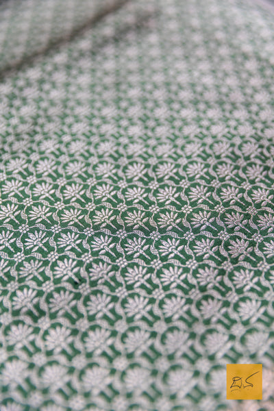 Green Brocade Banarasi Katan Silk Saree
