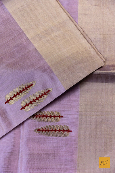 Shriya- Baby Pink Chanderi Pure Silk Tissue Handwoven Saree