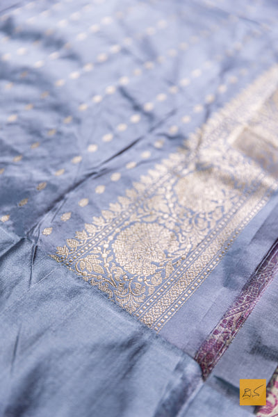 Adilakshmi- Maroon Banarasi Katan Silk Handwoven Saree