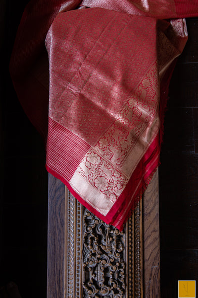 This is a beautiful Banarasi katan silk handwoven saree with intricate shikargah weave. Soft and easy to drape. New trend of Silk Saree designs, Silk Saree for artists, art lovers, architects, saree lovers, Saree connoisseurs, musicians, dancers, doctors, Silk Saree, indian saree images, latest sarees with price, only saree images, new Silk saree design.