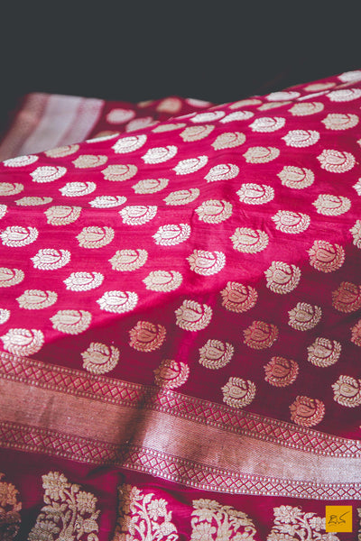 A magnificent banarasi tussar silk handwoven sari with exclusive khadwa buttas in tussar silk and zari. New trend of Banarasi Saree designs, Banarasi Saree for artists, art lovers, architects, saree lovers, Saree connoisseurs, musicians, dancers, doctors, Banarasi Katan silk saree, indian saree images, latest sarees with price, only saree images, new Banarasi saree design.