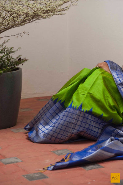 This is a gorgeous dupion silk handwoven Saree with blue and green body. New trend of Dupion Silk Saree designs,  Dupion Silk Saree for artists, art lovers, architects, saree lovers, Saree connoisseurs, musicians, dancers, doctors, Dupion Silk saree, indian saree images, latest sarees with price, only saree images, new Dupion Silk saree design.