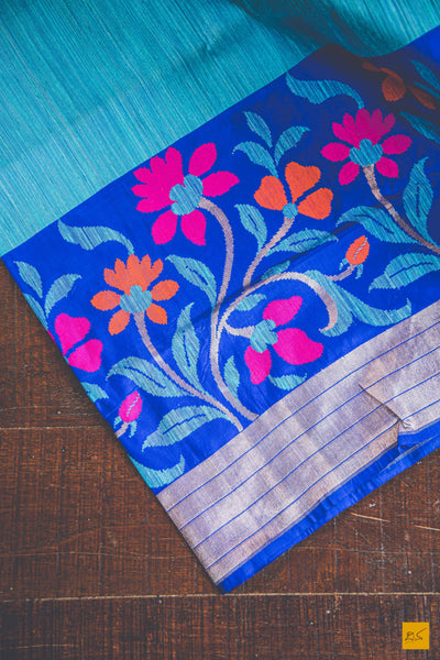 Veda - Blue Banarasi Silk Handwoven Saree