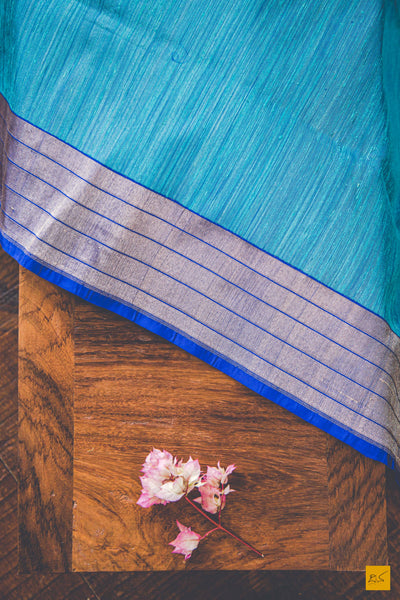 Veda - Blue Banarasi Silk Handwoven Saree