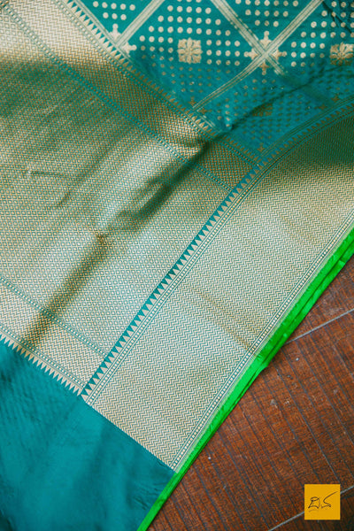 Indian wedding,festivals, handwoven saree for classical music singers, dancers, architects, saree connoiseurs, saree collectors, brides, brides maids. This is a pure katan silk saree which has a very soft drape and can be accessorised with diamonds, peals, precious stone jewellery depending on the occasion. Looks dressy with a gajra too. Traditional yet contemporary in its look.