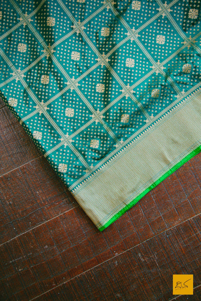 Indian wedding,festivals, handwoven saree for classical music singers, dancers, architects, saree connoiseurs, saree collectors, brides, brides maids. This is a pure katan silk saree which has a very soft drape and can be accessorised with diamonds, peals, precious stone jewellery depending on the occasion. Looks dressy with a gajra too. Traditional yet contemporary in its look.