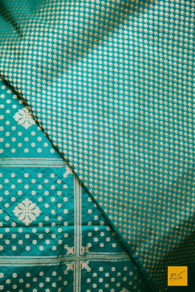 Indian wedding,festivals, handwoven saree for classical music singers, dancers, architects, saree connoiseurs, saree collectors, brides, brides maids. This is a pure katan silk saree which has a very soft drape and can be accessorised with diamonds, peals, precious stone jewellery depending on the occasion. Looks dressy with a gajra too. Traditional yet contemporary in its look.