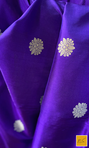 This is a gorgeous a dark Lavender banarasi katan silk handwoven dupatta with sona rupa kadhwa buttas. New trend of Silk Dupatta designs, Silk Dupatta for artists, art lovers, architects, dupatta lovers, Dupatta connoisseurs, musicians, dancers, doctors, Silk dupatta, indian dupatta images, latest dupattas with price, only dupatta images, new Silk dupatta design.
