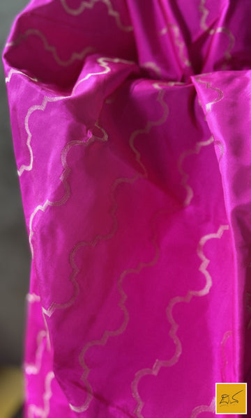 This is a gorgeous a pink banarasi katan silk handwoven dupatta with intricate jaal pattern. New trend of Silk Dupatta designs, Silk Dupatta for artists, art lovers, architects, dupatta lovers, Dupatta connoisseurs, musicians, dancers, doctors, Silk dupatta, indian dupatta images, latest dupattas with price, only dupatta images, new Silk dupatta design.
