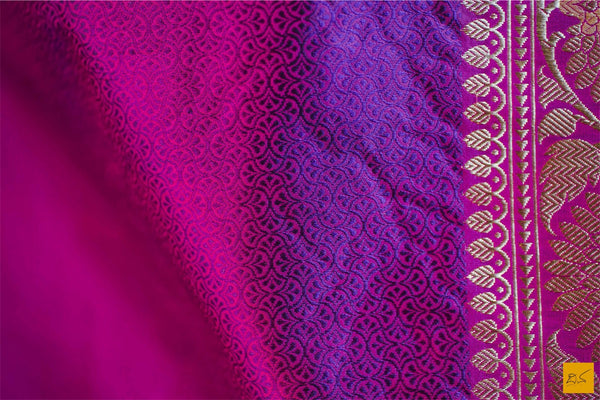 A beautiful katan silk banarasi handwoven sari with a pink body. New trend of Banarasi Saree designs, Banarasi Saree for artists, art lovers, architects, saree lovers, Saree connoisseurs, musicians, dancers, doctors, Banarasi Katan silk saree, indian saree images, latest sarees with price, only saree images, new Banarasi saree design.