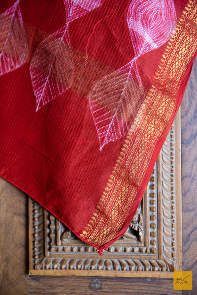 Subhaga Silk Cotton Shibori Handmade Saree