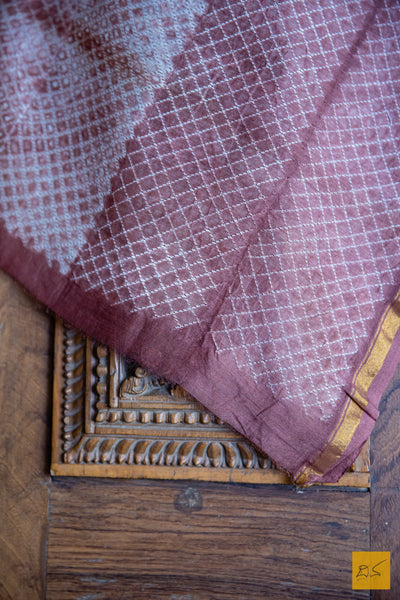 Shankari Silk Cotton Shibori Handmade Saree