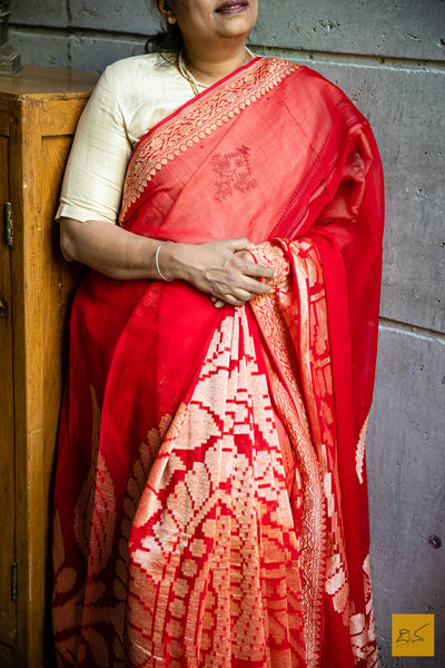 Bhavani Banarasi Georgette Handwoven Saree
