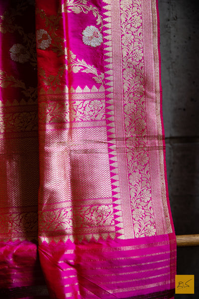 Kriya Banarasi Katan Silk Handwoven Dupatta