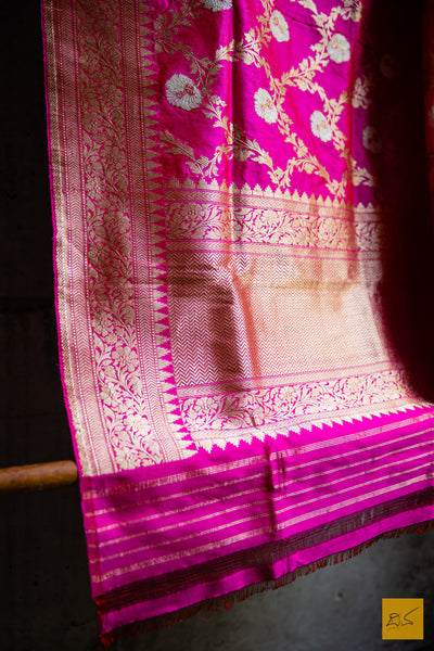 Kriya Banarasi Katan Silk Handwoven Dupatta