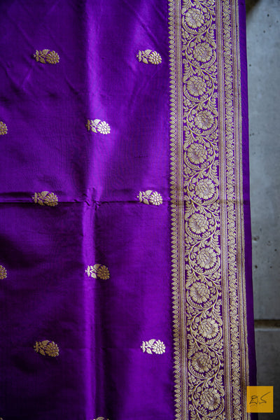 Svadhaa banarasi Katan Silk Handwoven Dupatta