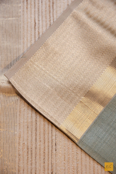 Devika- Green Maheshwari Silk Cotton Handwoven Saree