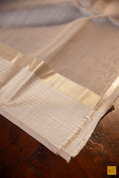 Devika- Green Maheshwari Silk Cotton Handwoven Saree