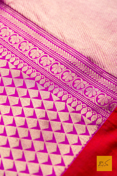 Mahiyasyi- Pink Banarasi Katan Silk Handwoven Saree