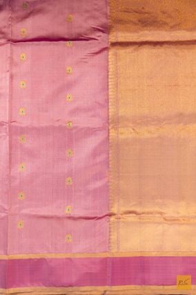 Pink Chanderi Pure Silk Handwoven Saree