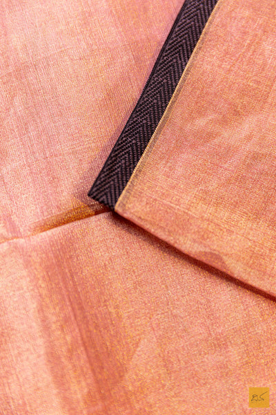 Chaithra- Pink Tissue Maheshwari Silk Cotton Handwoven Saree
