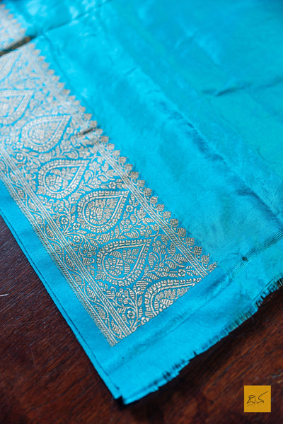 Kaivalya - Green Banarasi Katan Silk Handwoven Saree