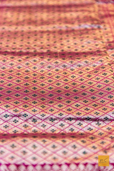 Vishnupriya- Purple Banarasi Katan Silk Handwoven Saree