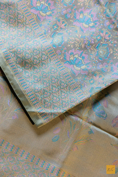Mahamaya- Pastle Green Banarasi Katan Silk Handwoven Saree