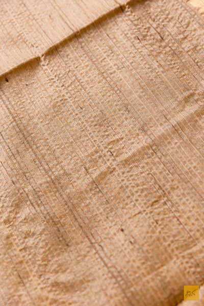 Hamsa- Yellow Maheshwari Silk Cotton Handwoven Saree