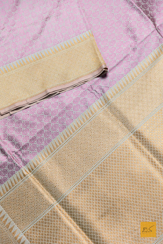 Mahima- Green & Pink Banarasi Katan Silk Handwoven Saree