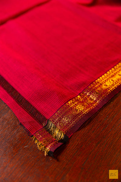 Vanajakshi- Green Maheshwari Garbh Reshmi Handwoven Saree