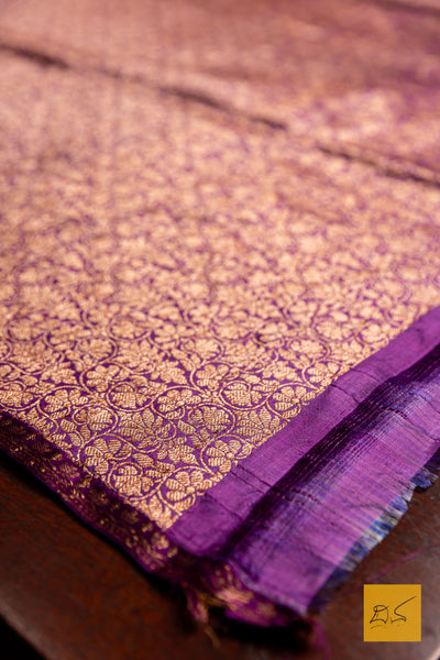 Sureshwathi- Green Banarasi Katan Silk Handwoven Saree