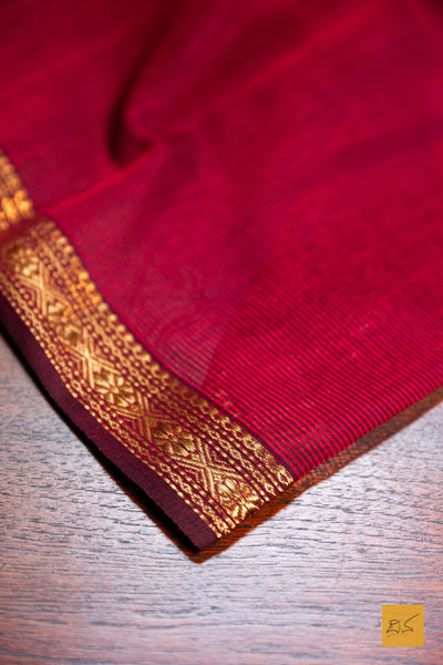 Jalajakshi- Pink-Black Maheshwari Garbh Reshmi Handwoven Saree