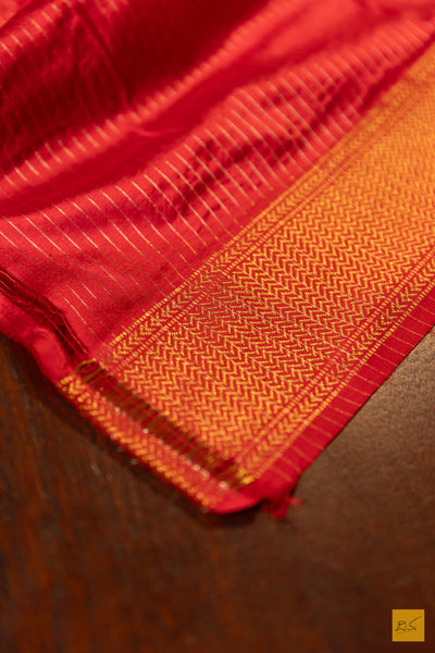 Narmada- Pink Maheshwari Pure Silk Handwoven Saree