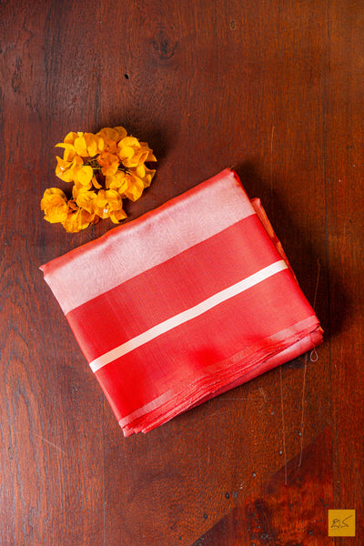 Kripa- Pink Chanderi Pure Silk Handwoven Saree