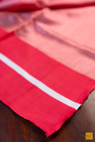 Kripa- Pink Chanderi Pure Silk Handwoven Saree