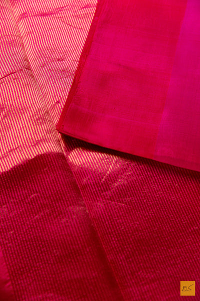 Pavana- Pink Chanderi Pure Silk Handwoven Saree