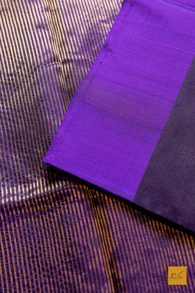 Mohanashini- Purple Chanderi Pure Silk Handwoven Saree