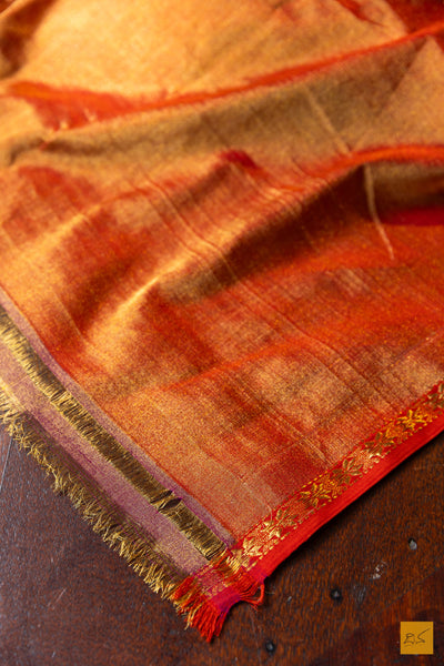 Suruchira- Green Tissue Maheshwari Silk Cotton Handwoven Saree