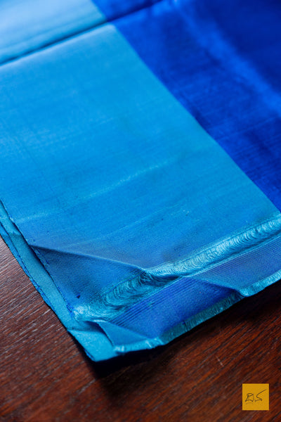 Mamatha- Blue Chanderi Pure Silk Handwoven Saree