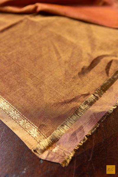 Sudha- Cream Tissue Maheshwari Silk Cotton Handwoven Saree