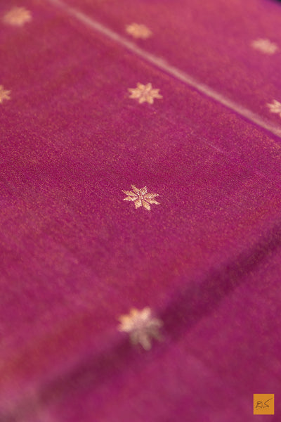 Sridha- Cream Tissue Maheshwari Silk Cotton Handwoven Saree