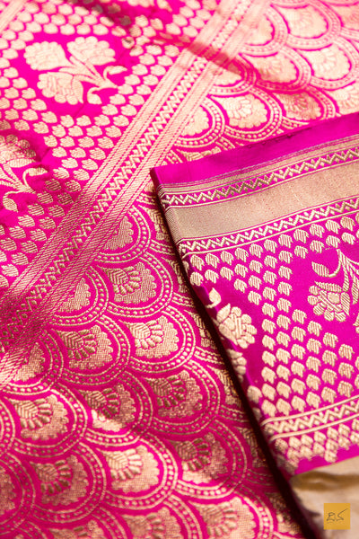 Mohanashini- Grey Banarasi Katan Silk Handwoven Saree