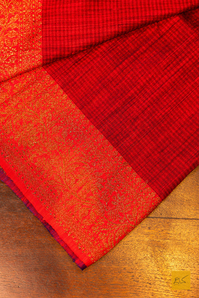 Hruthvi- Blue Banarasi Dupion Silk Handwoven Saree