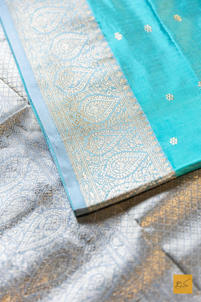 Kalakanthi- Green Banarasi Katan Silk Handwoven Saree