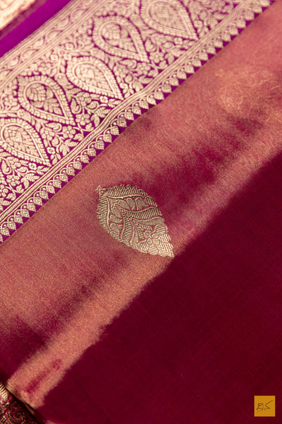 Mahamaya- Pink Banarasi Tissue Katan Silk Handwoven Saree