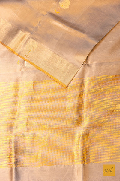 Rachitha- Off White Chanderi Pure Silk Handwoven Saree
