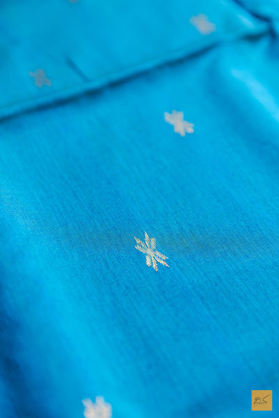 Vedhini- Yellow Maheshwari Silk Cotton Handwoven Saree